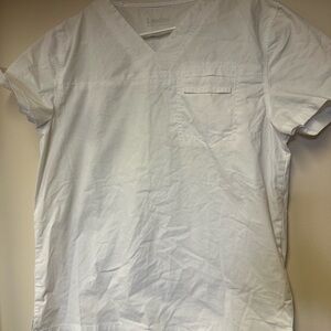 Landau Men's Classic White V-Neck Tee‎